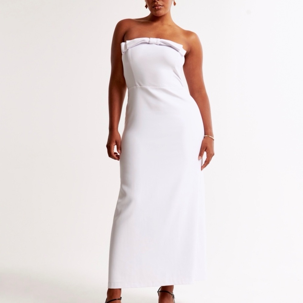 Abercrombie & Fitch Elegant White Strapless Bridal Dress *New with Tags!